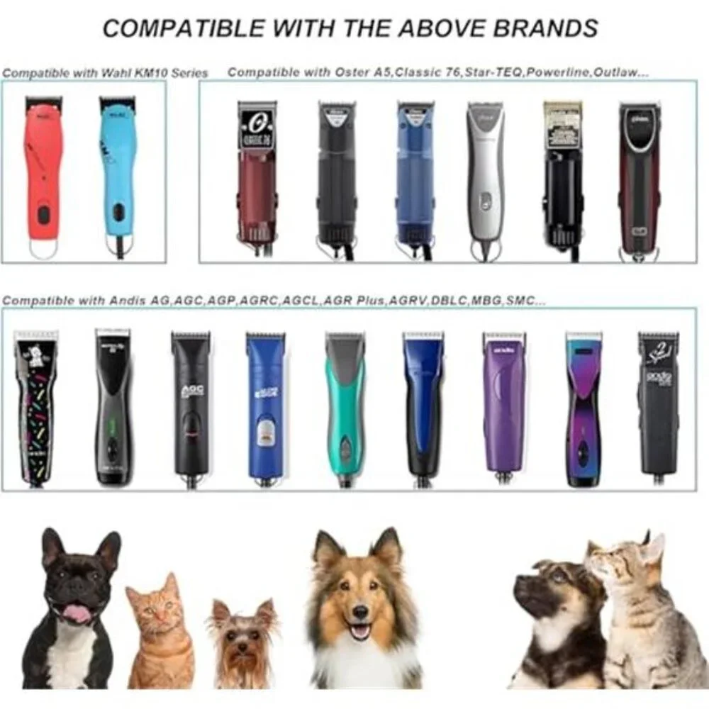 3Pack Dog Grooming Wide Blade Detachable Pet Dog Grooming Blades Compatible with